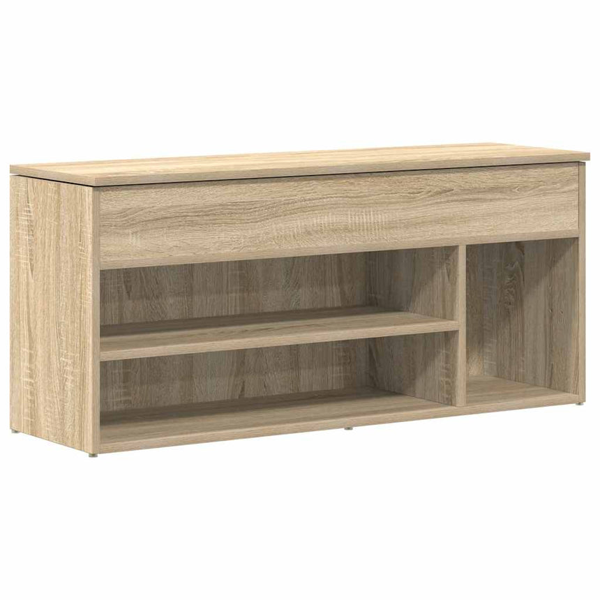 Schoenenbank 102X30,5X45 Cm Bewerkt Hout Kleurig Sonoma Eiken