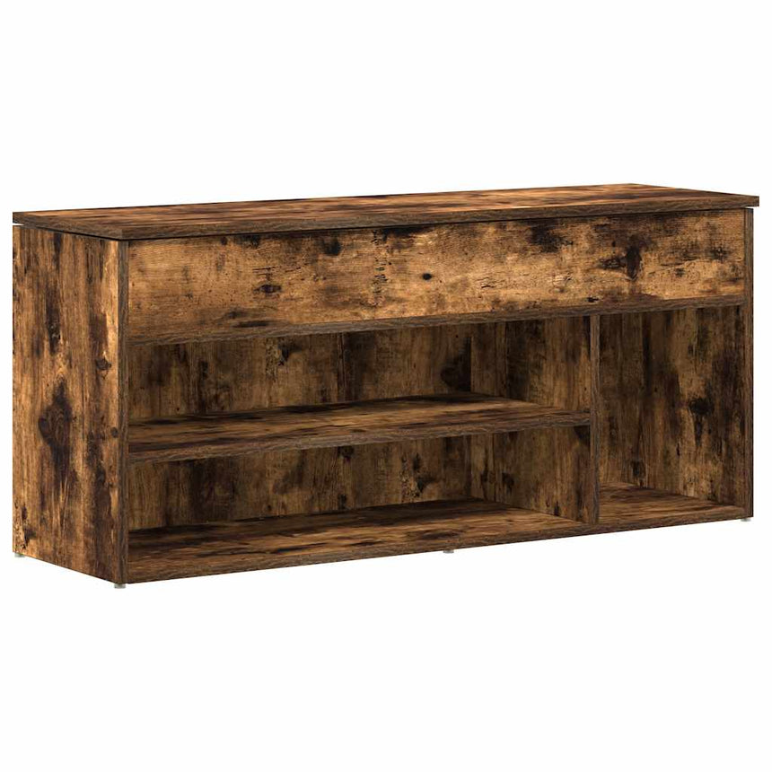 Schoenenbank 102X30,5X45 Cm Bewerkt Hout Kleurig Gerookt Eiken