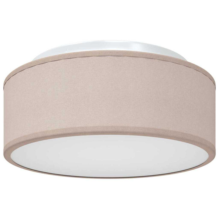 Plafondlamp Met Schijnwerpers Taupe 30 X 30 X 13,5 Cm Stof