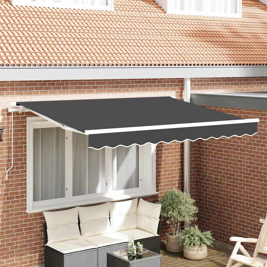 Vervangingsdoek Voor Zonnescherm Antraciet Polyester Antracietkleurig