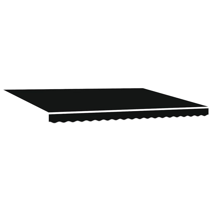 Vervangingsdoek Voor Zonnescherm Zwart 4,5 × 3 M Polyester Zwart
