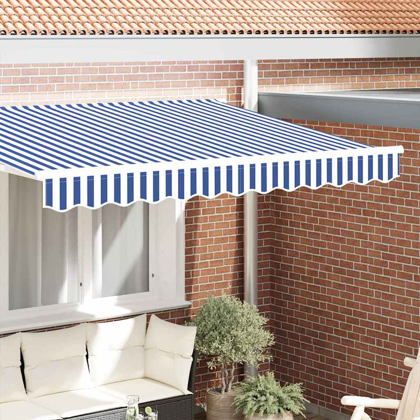Vervangingsdoek Voor Luifelrok Gestreept Blauw En Wit