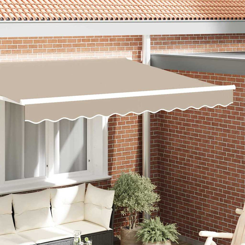 Vervangende Markies Volant Polyester Beige