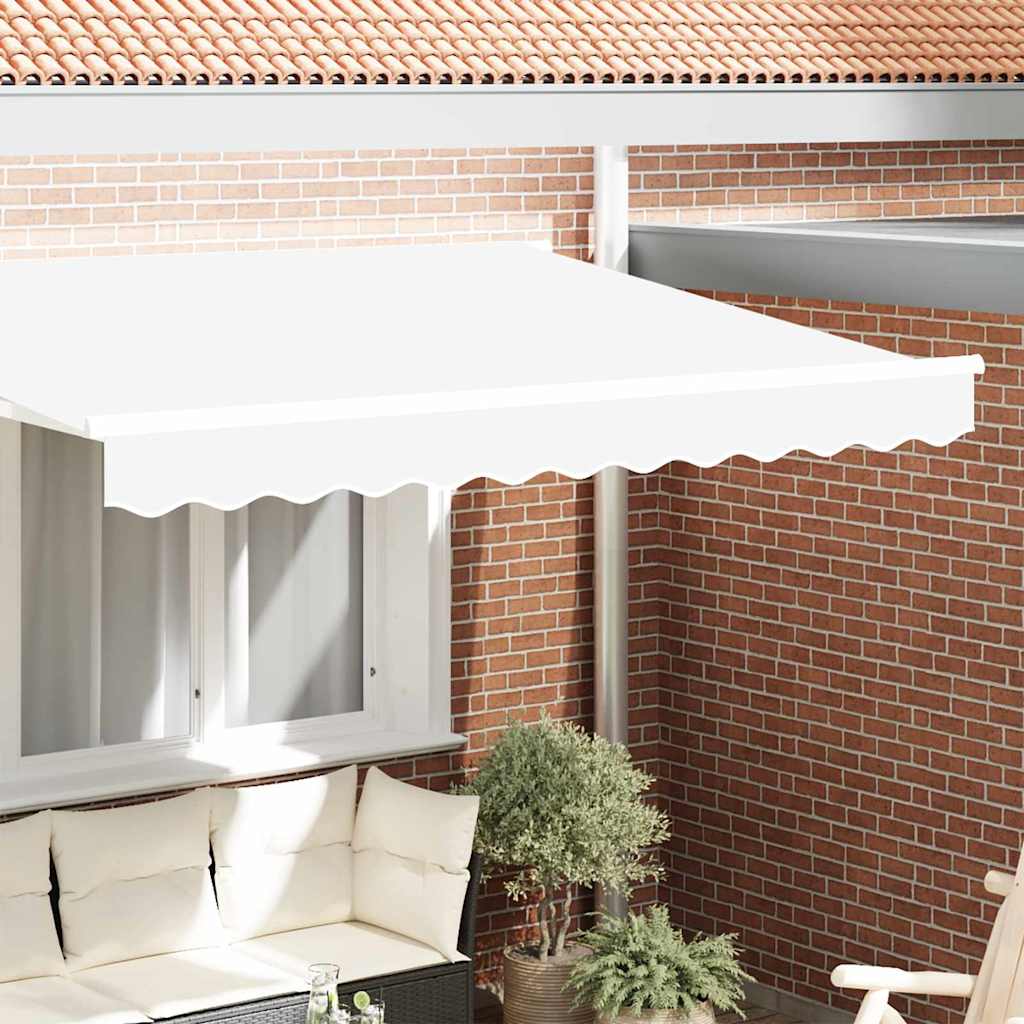 Vervangende Markies Volant Polyester Wit
