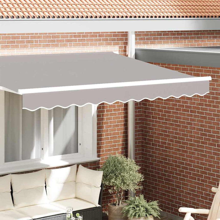 Vervangende Markies Volant Polyester Lichtgrijs