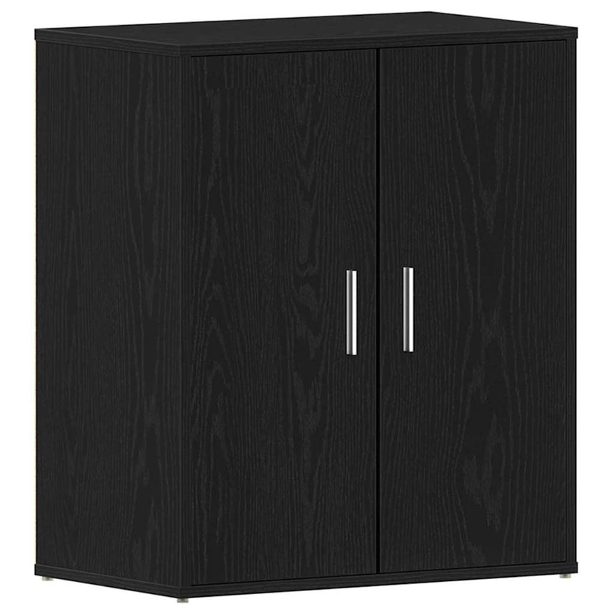 Schoenenkast Met Plank Zwart Eiken Bewerkt Hout