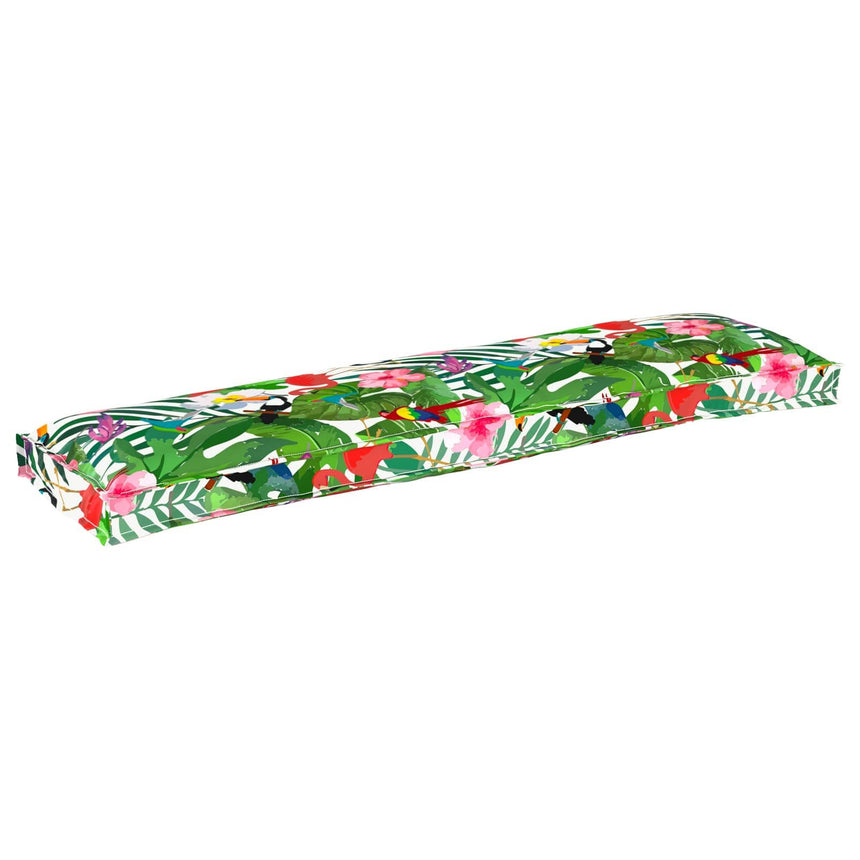 Pallet Kussen Set 2 Pcs Bladpatroon 150 X 40 X 8 Cm Oxford Stof