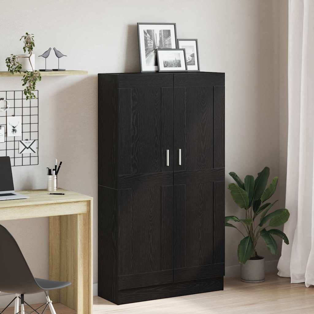 vidaXL Bibliothèque Chêne noir 82,5 x 30,5 x 150 cm Bois d'ingénierie
