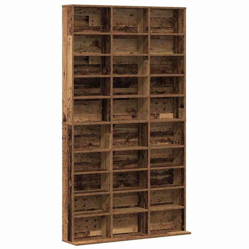 vidaXL Meuble CD Bois ancien 101 x 23 x 177,5 cm Bois d'ingénierie