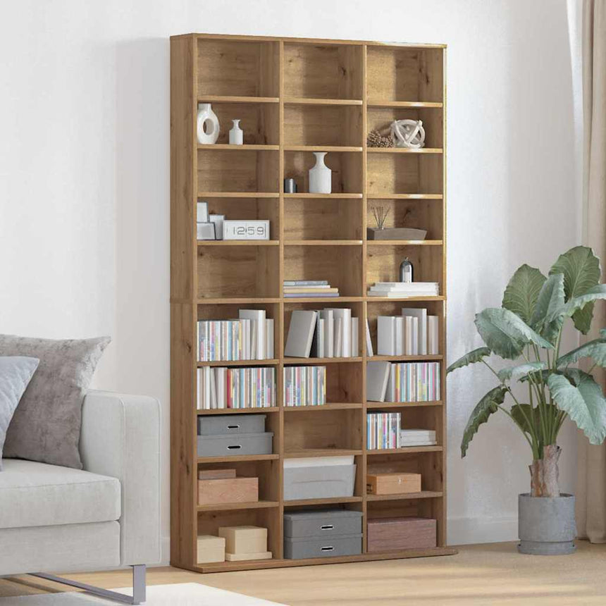 vidaXL Meuble CD Chêne artisanal 101 x 23 x 177,5 cm Bois d'ingénierie