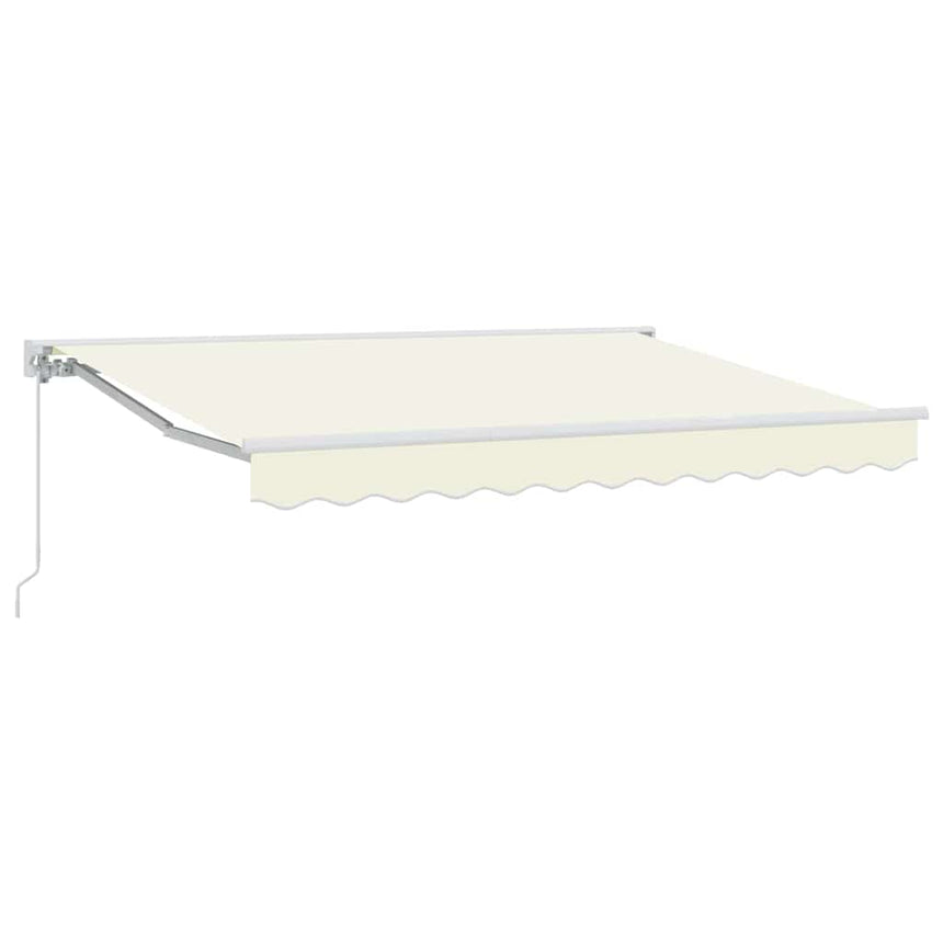 Zonnescherm Frame Crème 250 X 200 Cm Polyester Met Pu-Coating Crèmekleurig (Wit Frame)