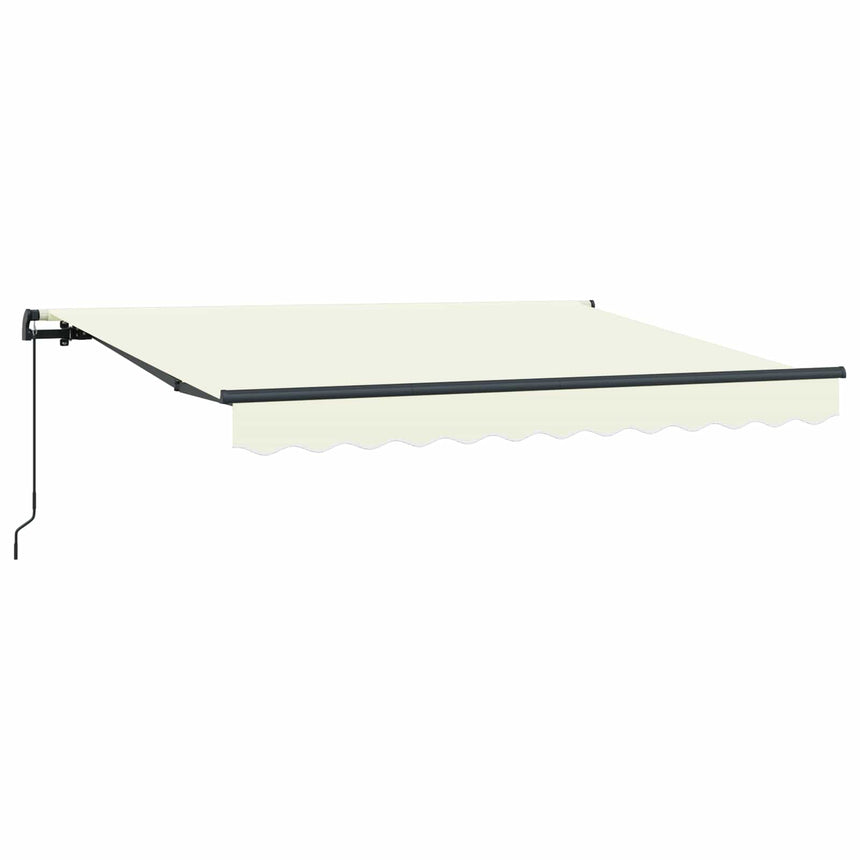 Inklapbare Luifel Crème 250 X 200 Cm Stof Crème (Anthraciet Frame)