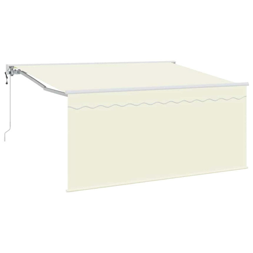 Inklapbare Luifel Crème 300 X 200 Cm Polyester En Aluminium Crème (Anthraciet Frame)