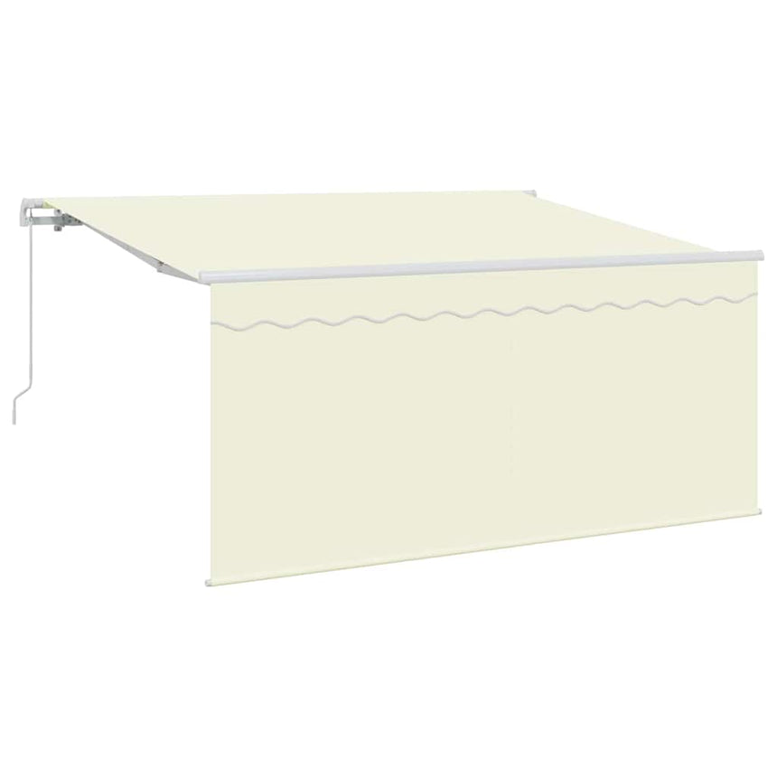Inklapbare Luifel Crème 300 X 200 Cm Polyester En Aluminium Crème (Anthraciet Frame)