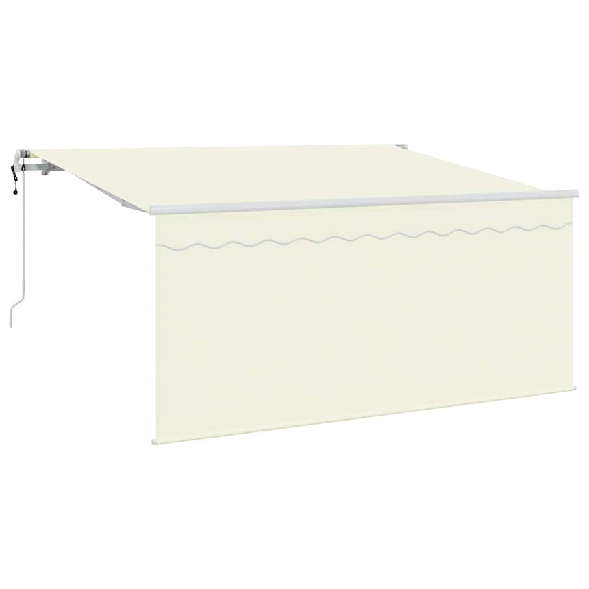 Inklapbare Luifel Crème 300 X 200 Cm Polyester En Aluminium Crème (Anthraciet Frame)