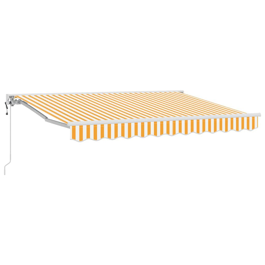 Zonnescherm Frame En 300 X 200 Cm Geel En Wit (Wit Frame)