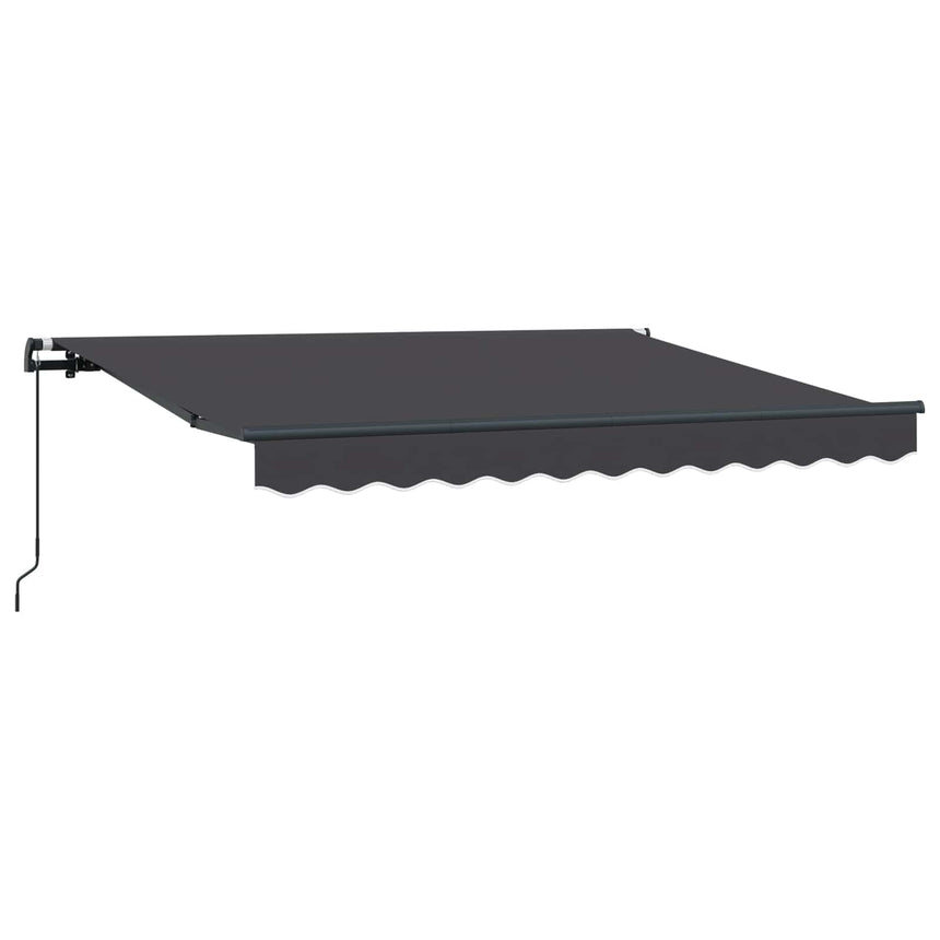 Inklapbare Luifel Antraciet 300 X 200 Cm Stof Anthraciet (Anthraciet Frame)