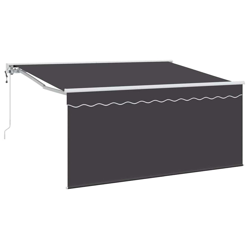 Inklapbare Luifel Antraciet 300 X 200 Cm Polyester En Aluminium Anthraciet (Anthraciet Frame)