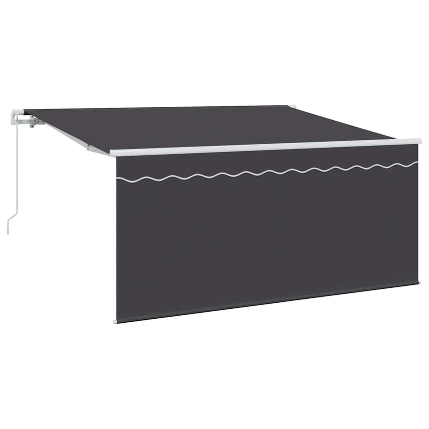 Inklapbare Luifel Antraciet 300 X 200 Cm Stof Anthraciet (Anthraciet Frame)
