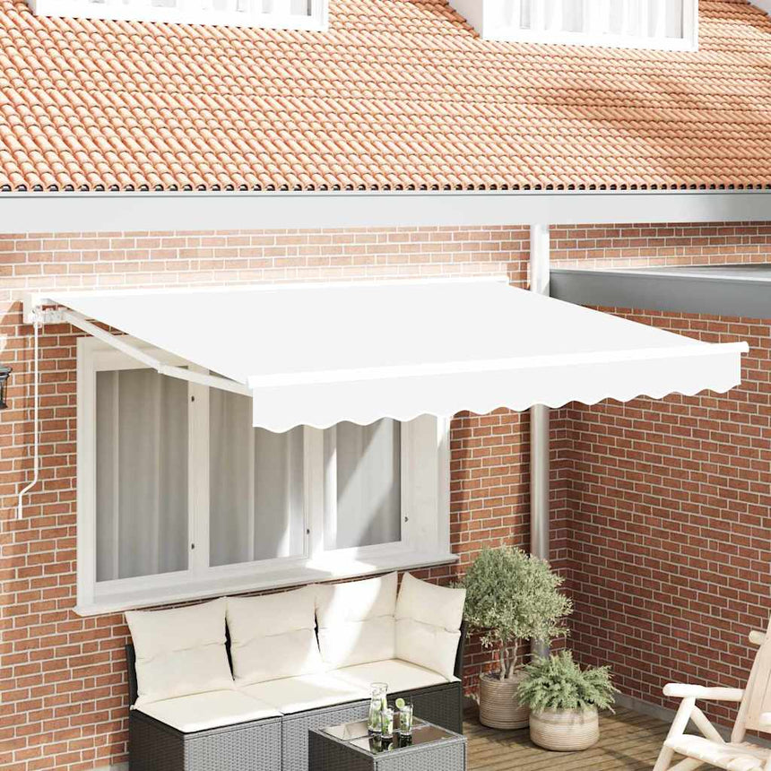 Zonnescherm Frame Wit 250 X 200 Cm Polyester Met Pu-Coating Wit (Wit Frame)