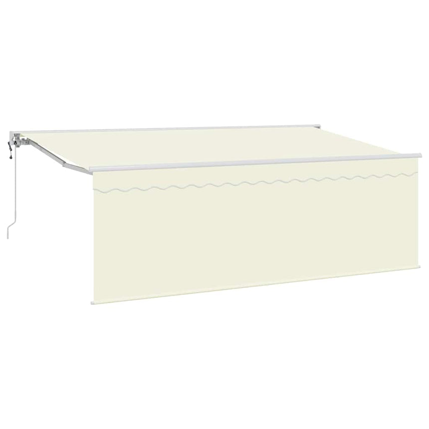 Inklapbare Luifel Crème 350 X 200 Cm Polyester En Aluminium Crème (Anthraciet Frame)