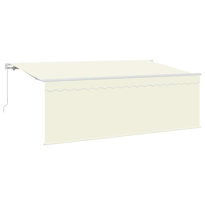 Inklapbare Luifel Crème 350 X 200 Cm Polyester En Aluminium Crème (Anthraciet Frame)