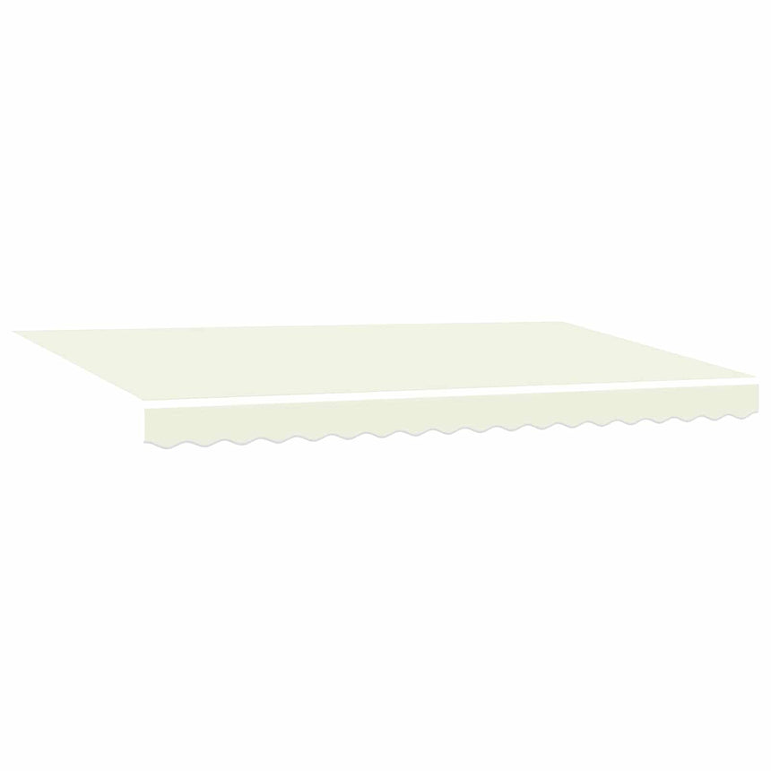 Inklapbare Luifel Crème 400 X 200 Cm Polyester En Aluminium Crème (Anthraciet Frame)