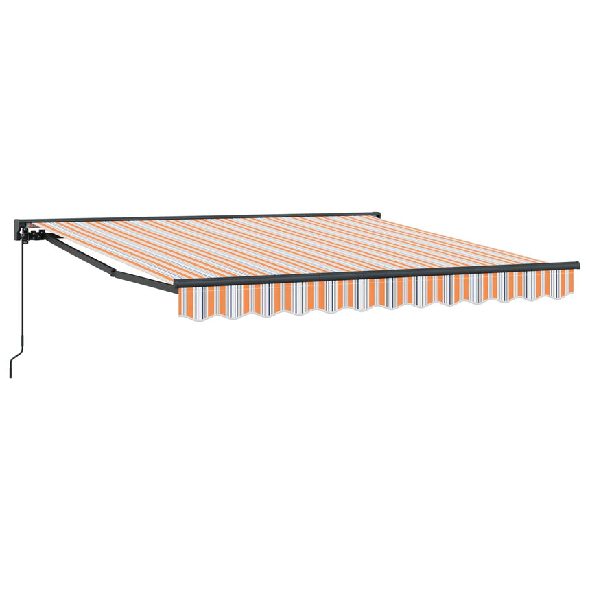 Zonnescherm Frame En 300 X 250 Cm Blauw En Oranje (Anthraciet Frame)