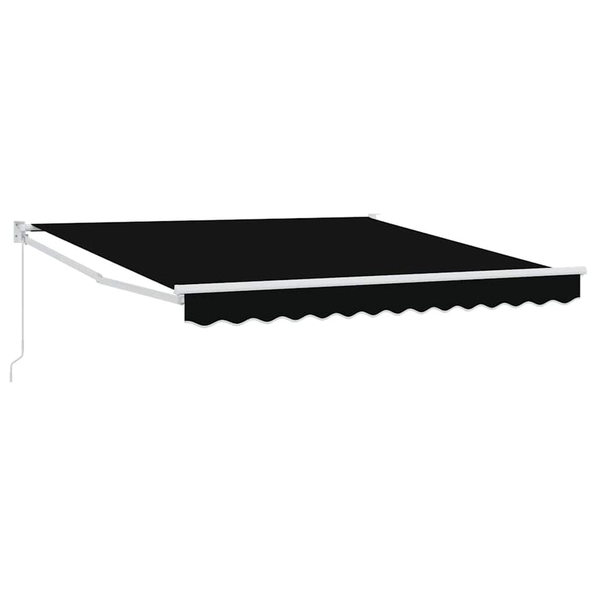 Uitschuifbare Luifel Zwart 300 X 250 X 165 Cm Zwart (Wit Frame)