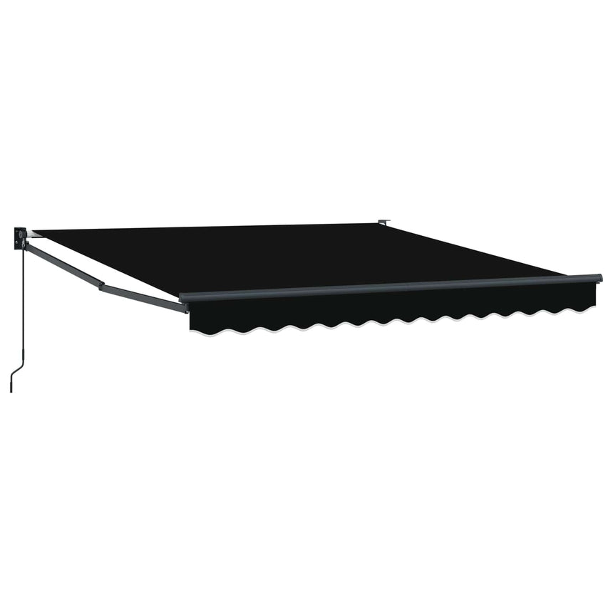 Uitschuifbare Luifel Zwart 300 X 250 X 165 Cm Zwart (Anthraciet Frame)
