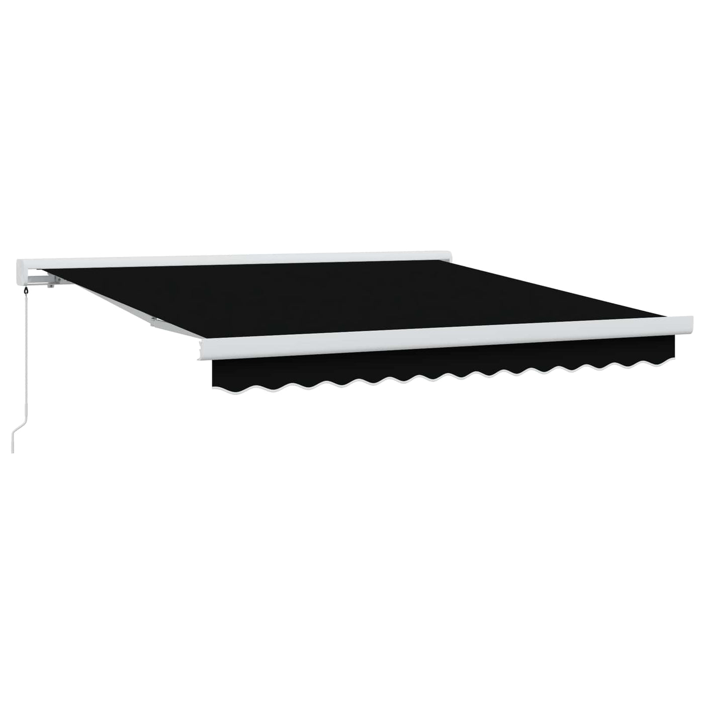 Uitschuifbare Luifel Canvas En Aluminium Zwart