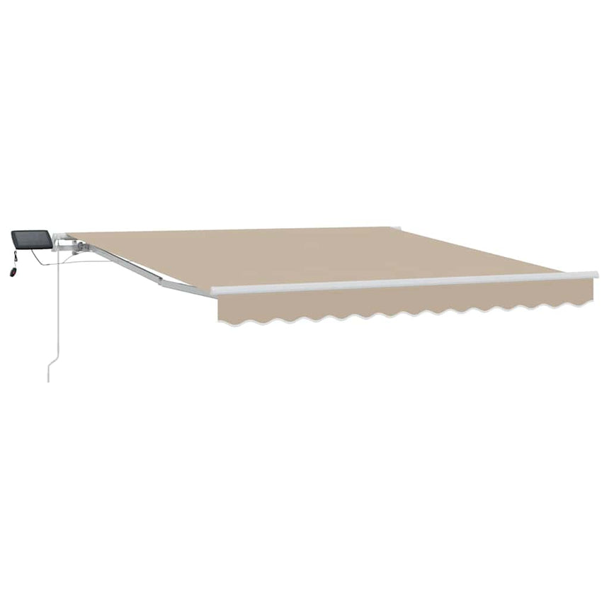Uitschuifbare Luifel Stof En Aluminium Beige