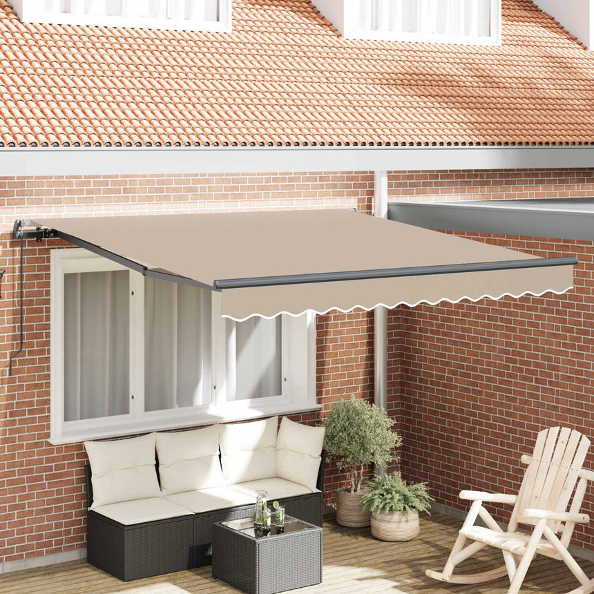 Uitschuifbare Luifel 300 X 250 X 165 Cm Beige