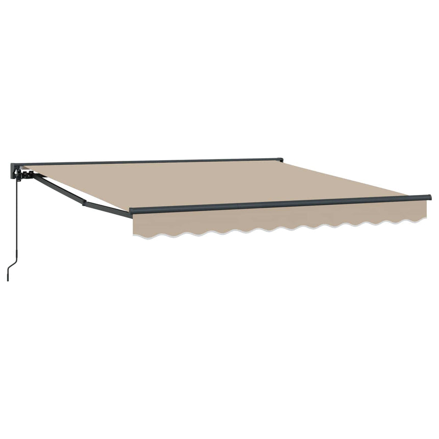 Zonnescherm Frame Beige 300 X 250 Cm Polyester Met Pu-Coating Beige (Anthraciet Frame)