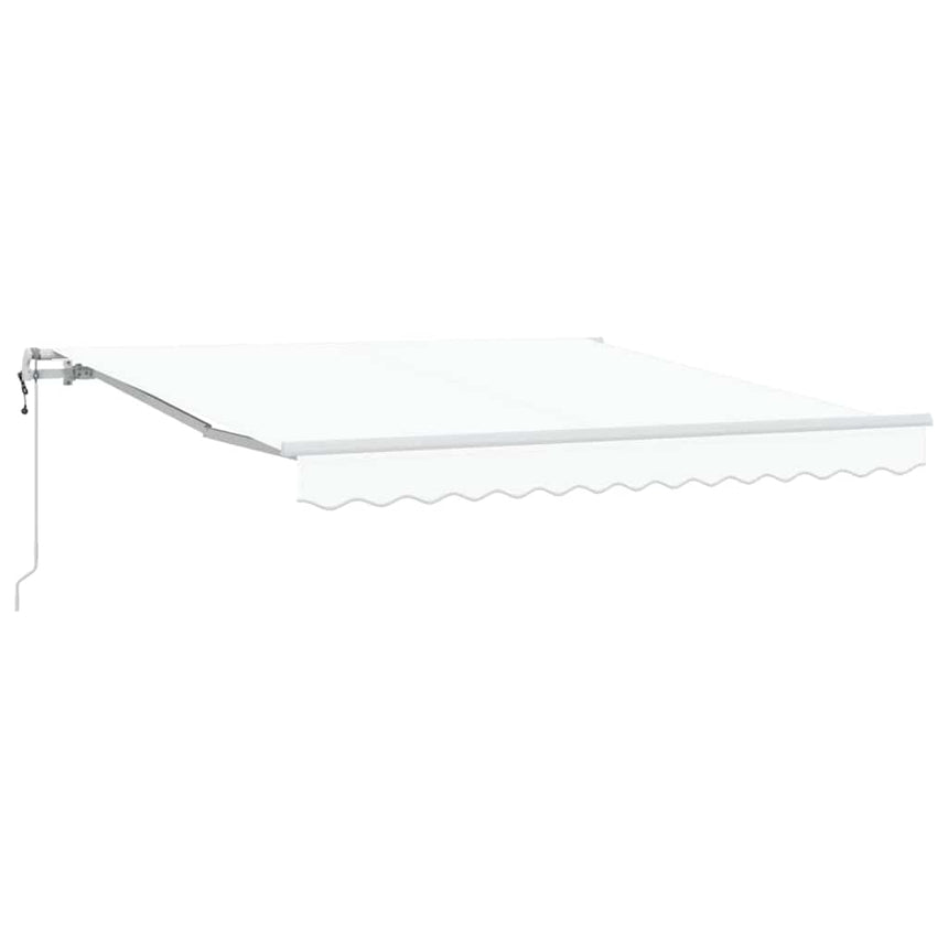 Uitschuifbare Luifel Stof En Aluminium Wit