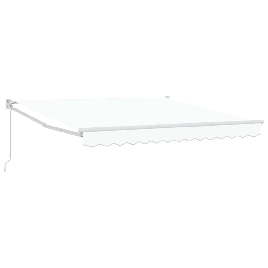 Uitschuifbare Luifel Wit 300 X 250 X 165 Cm Wit (Wit Frame)