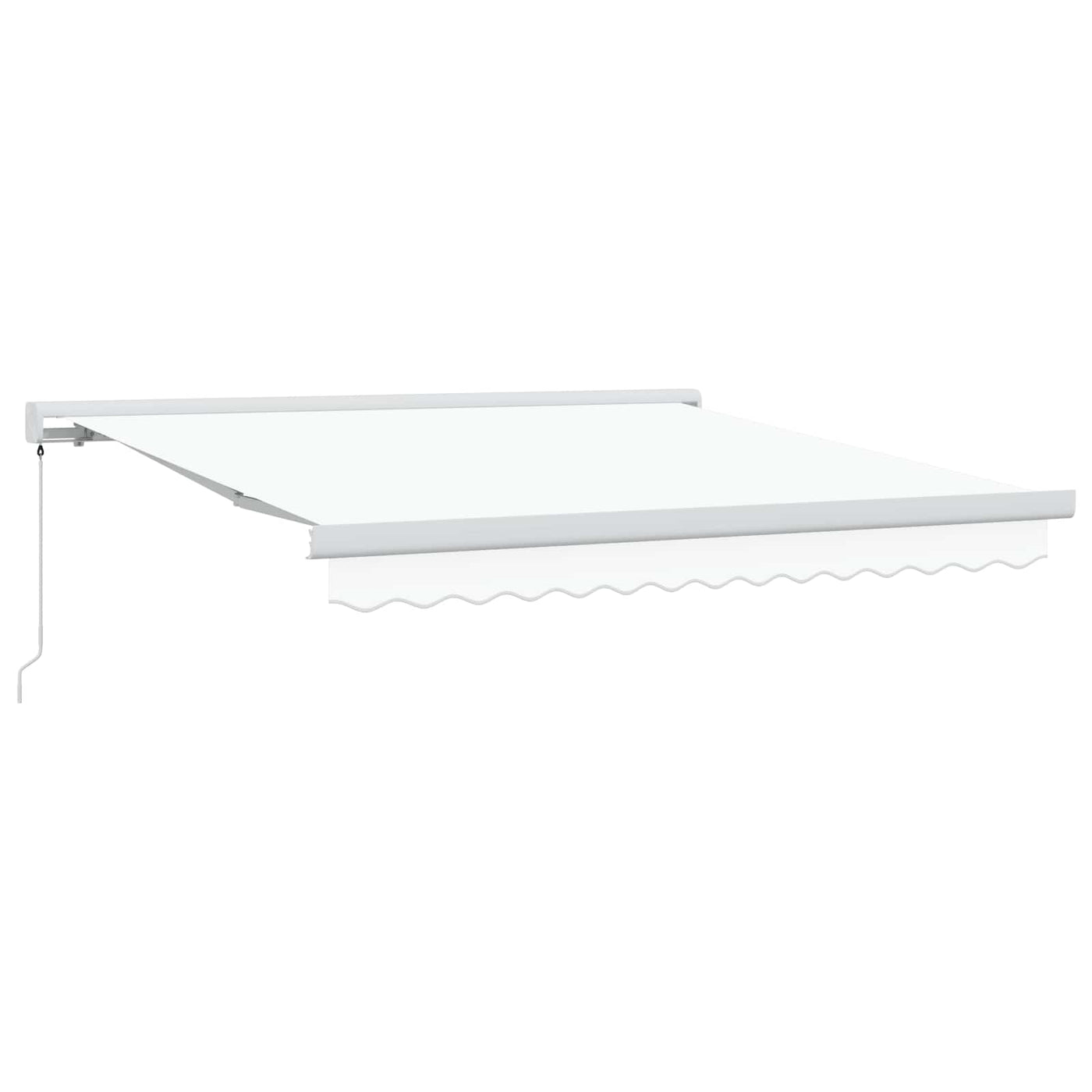 Uitschuifbare Luifel Canvas En Aluminium Wit