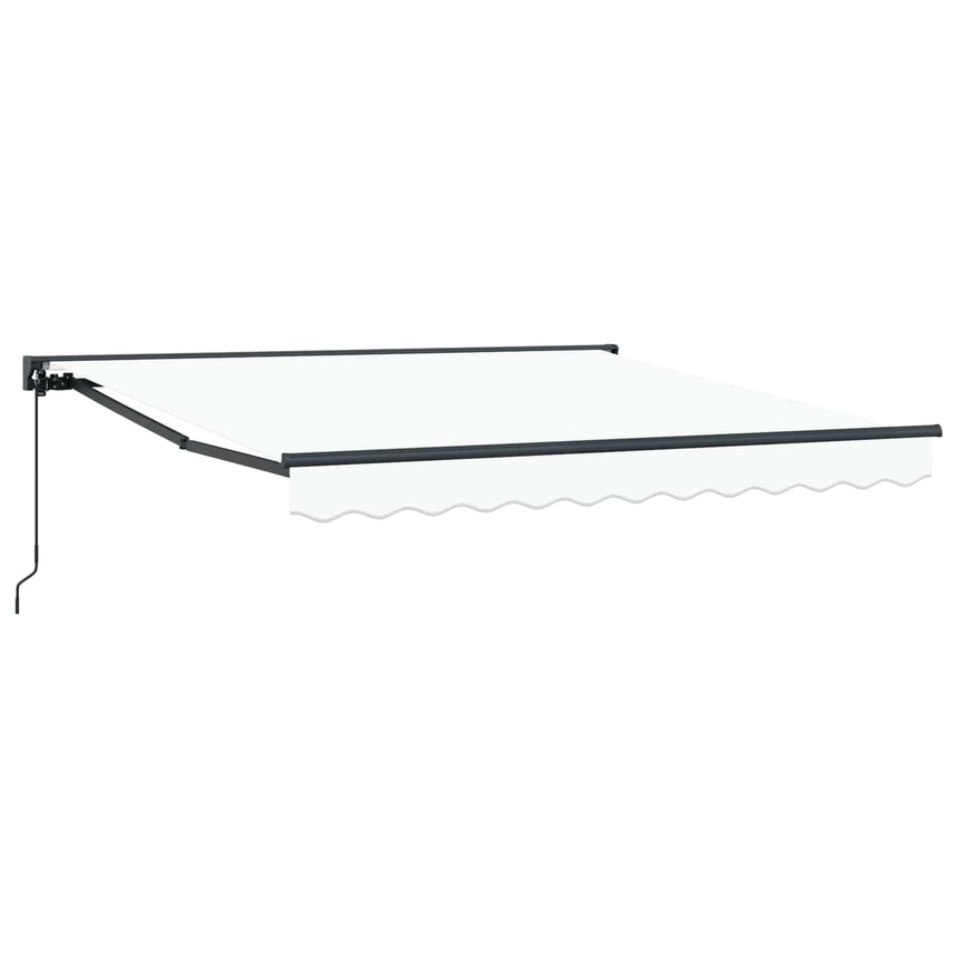 Zonnescherm Frame Wit 300 X 250 Cm Polyester Met Pu-Coating Wit (Anthraciet Frame)