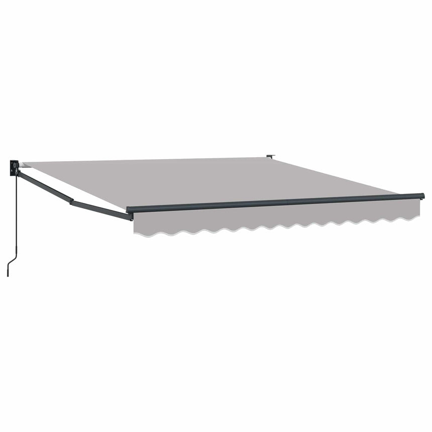 Uitschuifbare Luifel Lichtgrijs 300 X 250 X 165 Cm Lichtgrijs (Anthraciet Frame)