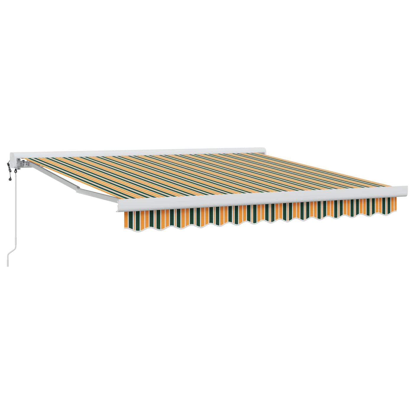 Uitschuifbare Luifel 300 X 250 X 165 Cm Groen En Geel