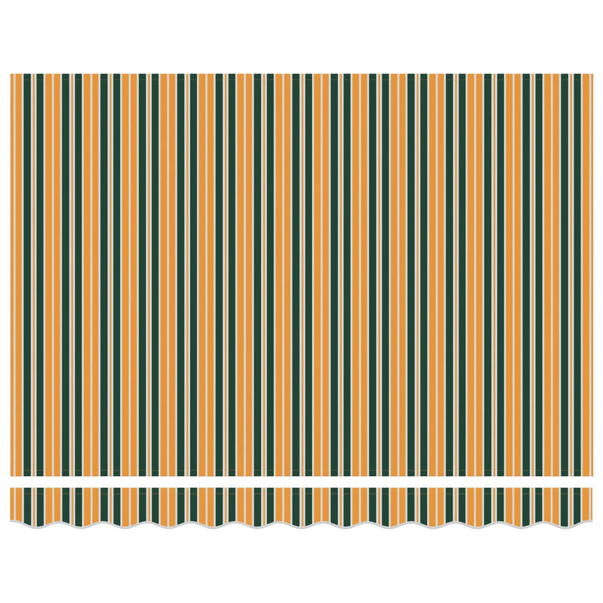 Uitschuifbare Luifel 300 X 250 X 165 Cm Groen En Geel