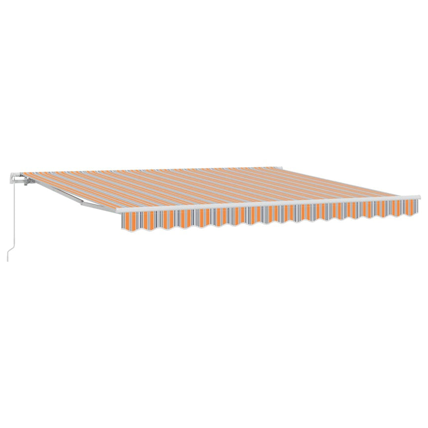 Uitschuifbare Luifel Meerkleurig Oranje/Grijs/Blauw/Wit