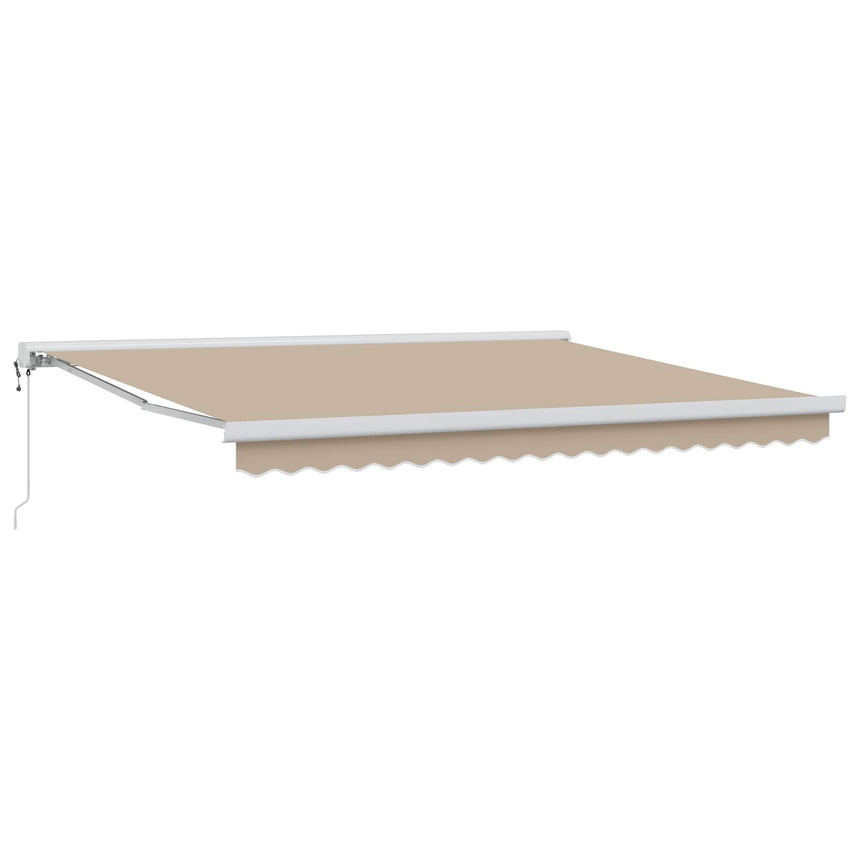 Uitschuifbare Luifel 300 X 250 X 165 Cm Stof En Metaal Beige