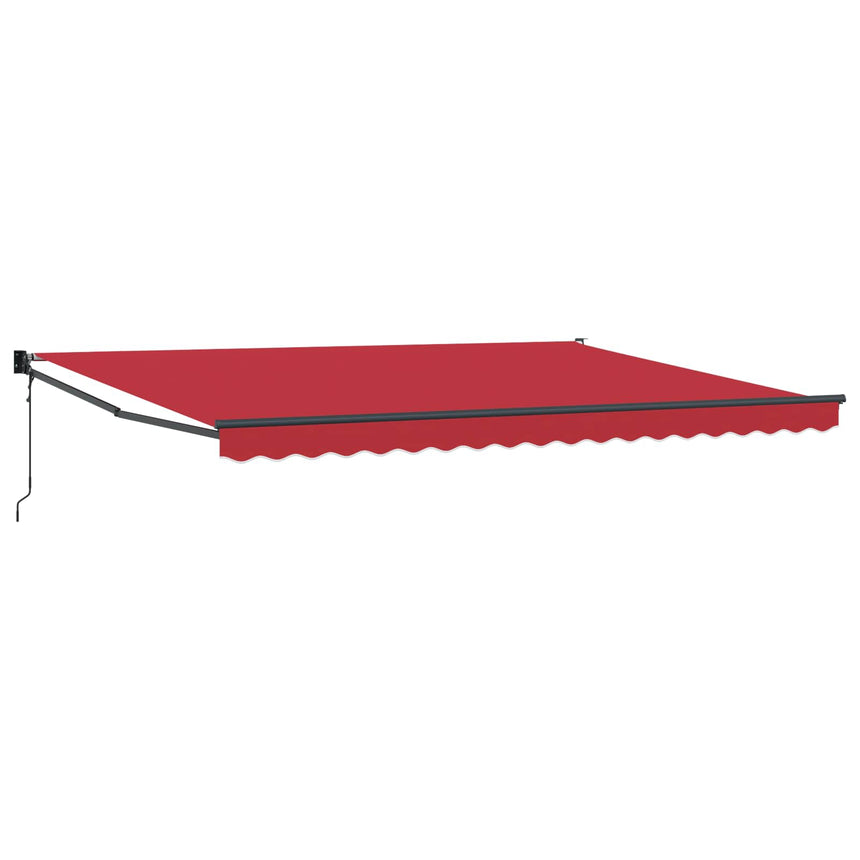 Zonnescherm Rood 450 X 300 X 165 Cm Polyester En Metaal Rood