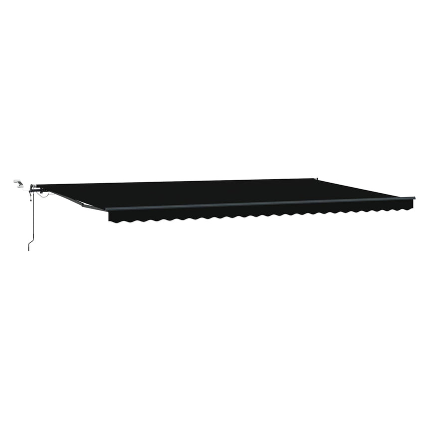 Zonneschermstof Met Zwart 600 × 300 Cm Polyester