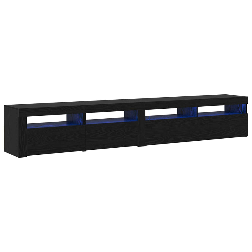 vidaXL Meuble TV 2 pcs Chêne noir 240 x 35 x 40 cm Bois d'ingénierie