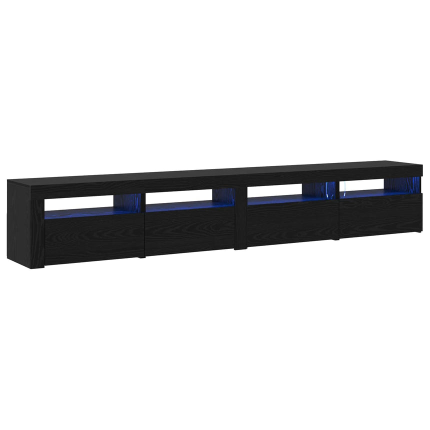 vidaXL Ensemble meuble TV 3 pcs Chêne noir 240 x 35 x 40 cm