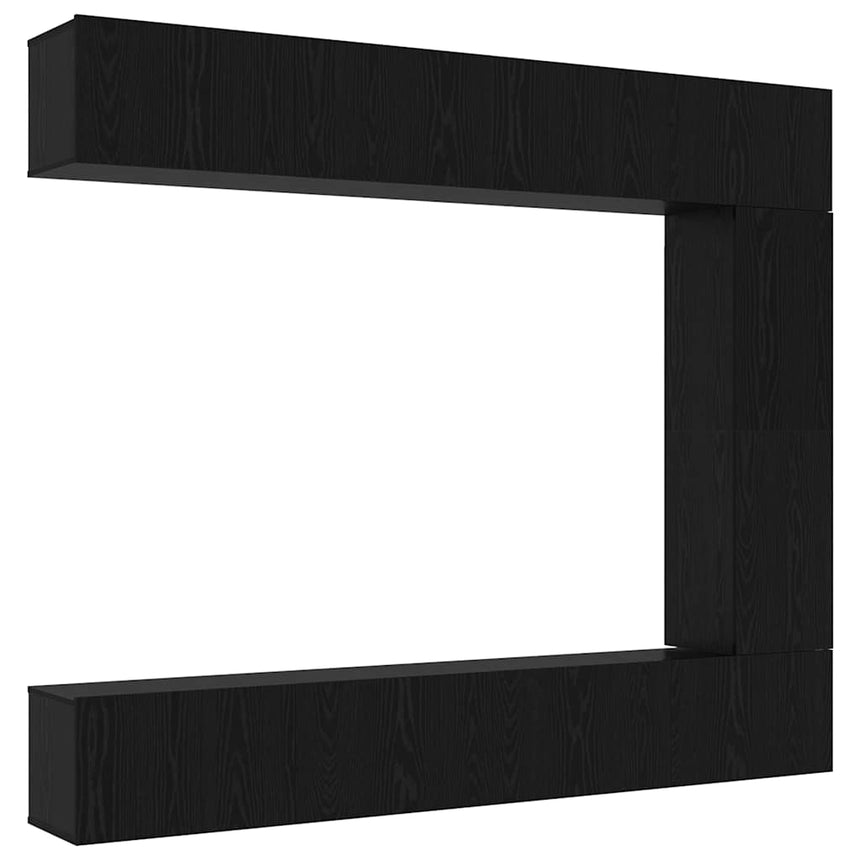 vidaXL Ensemble meuble TV 5 pcs Chêne noir Bois d'ingénierie