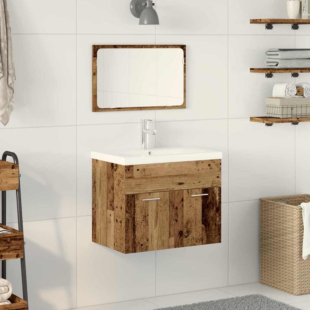 vidaXL Cabinet de salle de bain avec tiroir Bois d'ingénierie