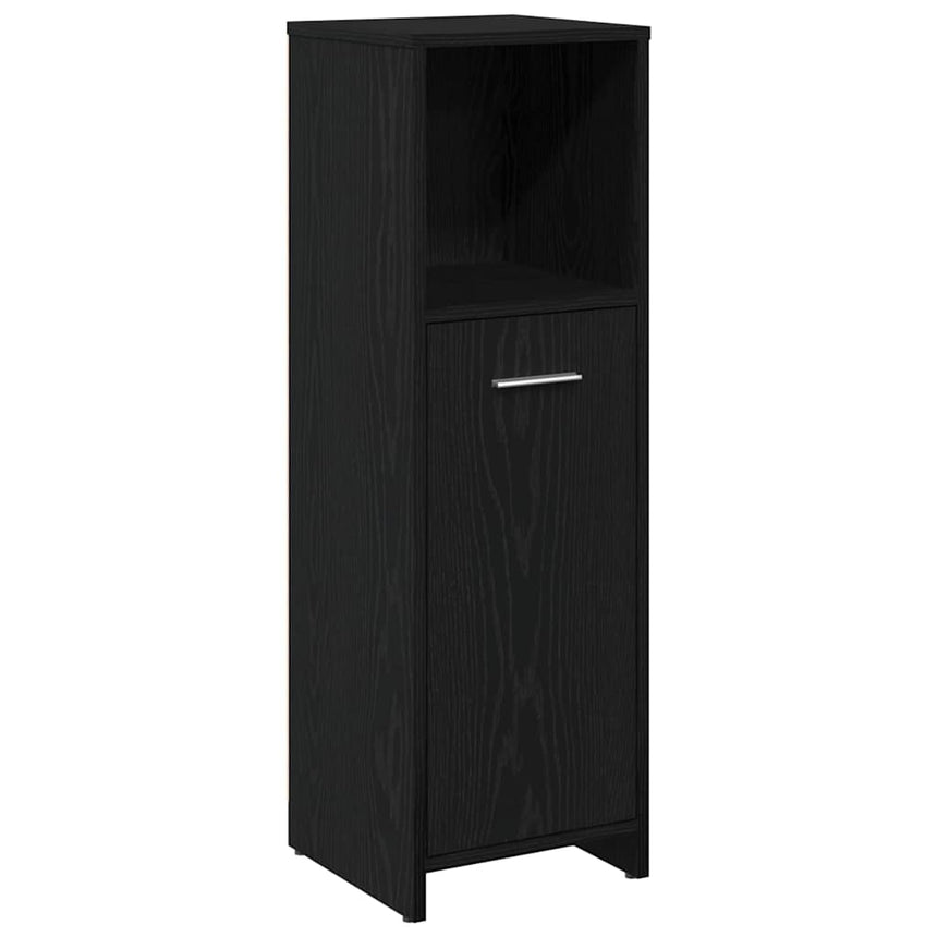 vidaXL Ensemble de mobilier de salle de bain 4 pcs Chêne noir